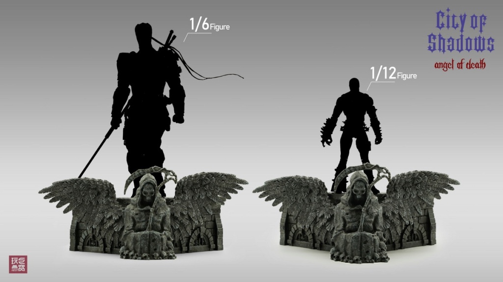 PlayGiantDen - NEW PRODUCT: Play The Giant Den ToysNest: City of Shadows Statue-level Platform -- Knight & Angel of Death【1/6, 1/12 Universal】 16045410