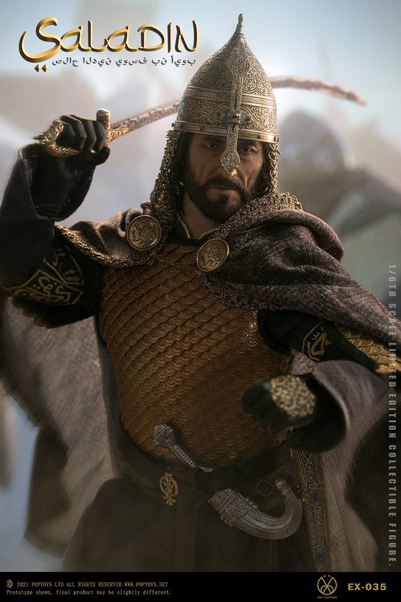 historical - NEW PRODUCT: PopToys: 1/6 King Saladin [100% pure copper single piece of handmade armor] & Throne (EX035/EX036) 16064513