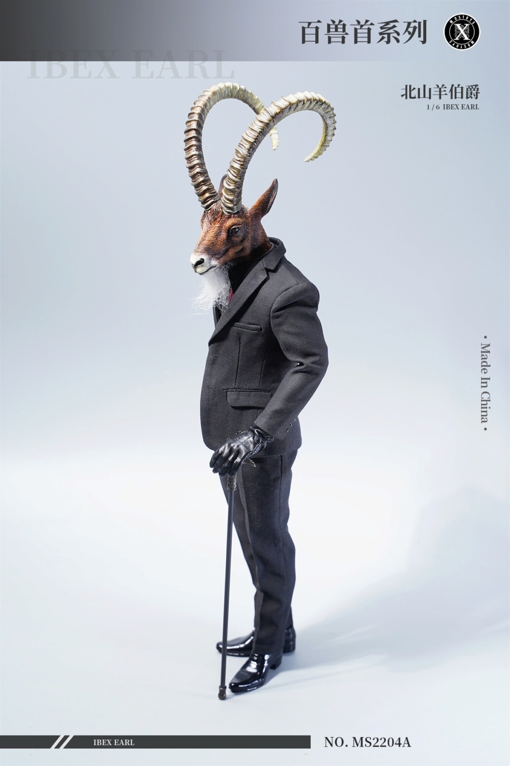 Diorama - NEW PRODUCT: MosToys: 1/6 Hundred Beast Head Sculpture Series - Ibex Earl action figure with diorama base 16072510