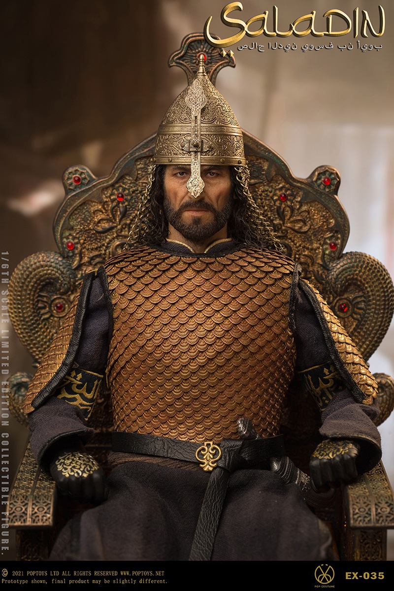 historical - NEW PRODUCT: PopToys: 1/6 King Saladin [100% pure copper single piece of handmade armor] & Throne (EX035/EX036) 16090811