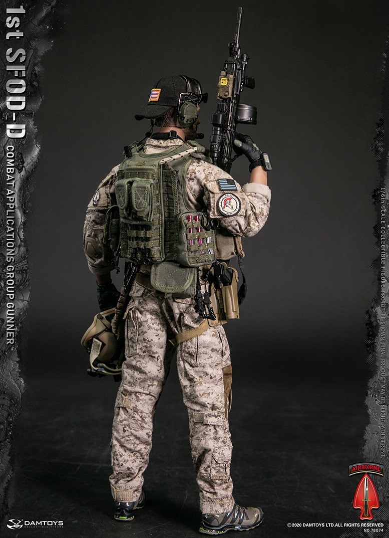 male - NEW PRODUCT: DAMTOYS 1/6 1st SFOD-D Combat Applications Group GUNNER Action Figure 16144