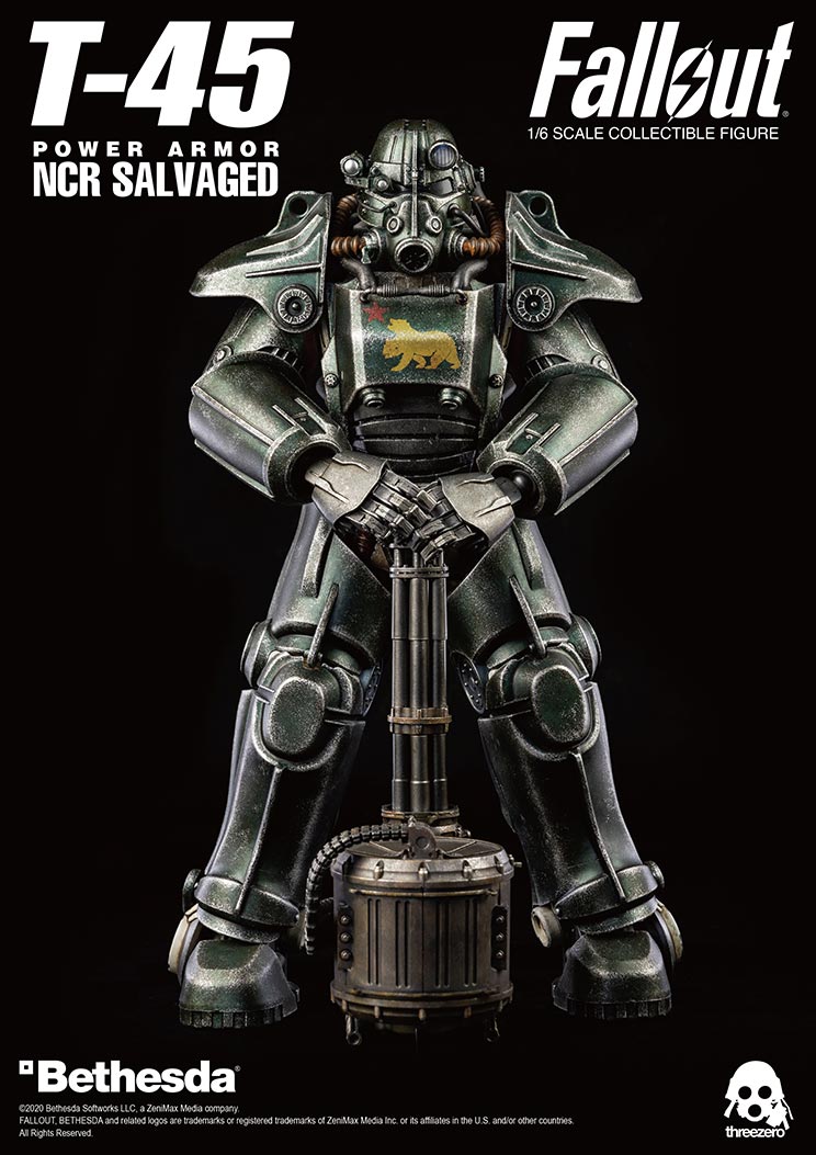 Videogame - NEW PRODUCT: Threezero: 1/6 scale Fallout T-45 NCR Salvaged Power Armor 16195