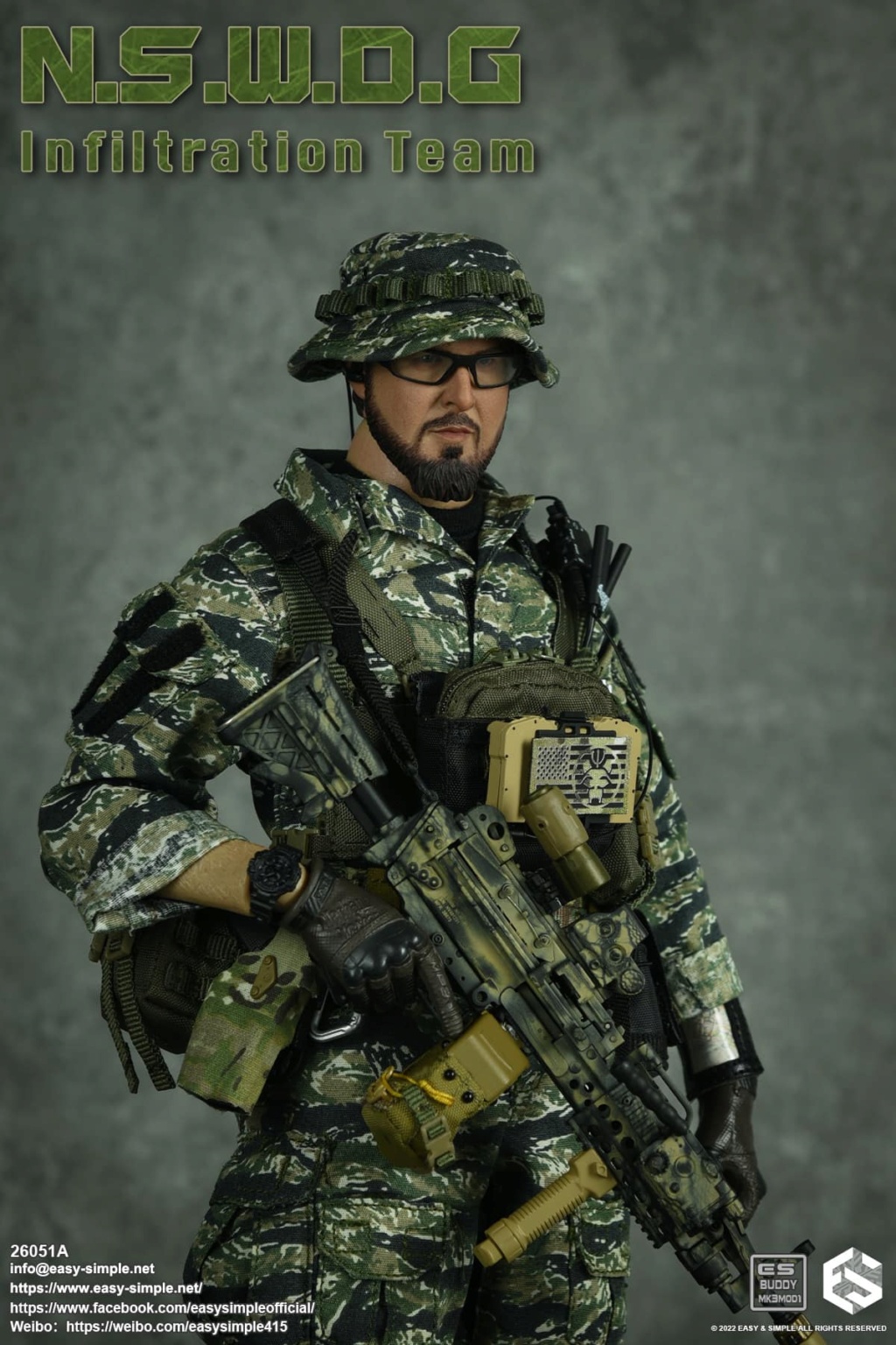 InfilitrationTeam - NEW PRODUCT: EASY AND SIMPLE 1/6 SCALE FIGURE: N.S.W.D.G INFILTRATION TEAM - (2 Versions) 16371
