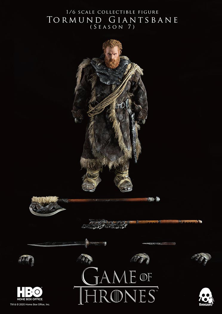 GameOfThrones - NEW PRODUCT: Threezero: 1/6 "A Song of Ice and Fire: Game of Thrones"-Tormund Giant Buster action figure 17002011