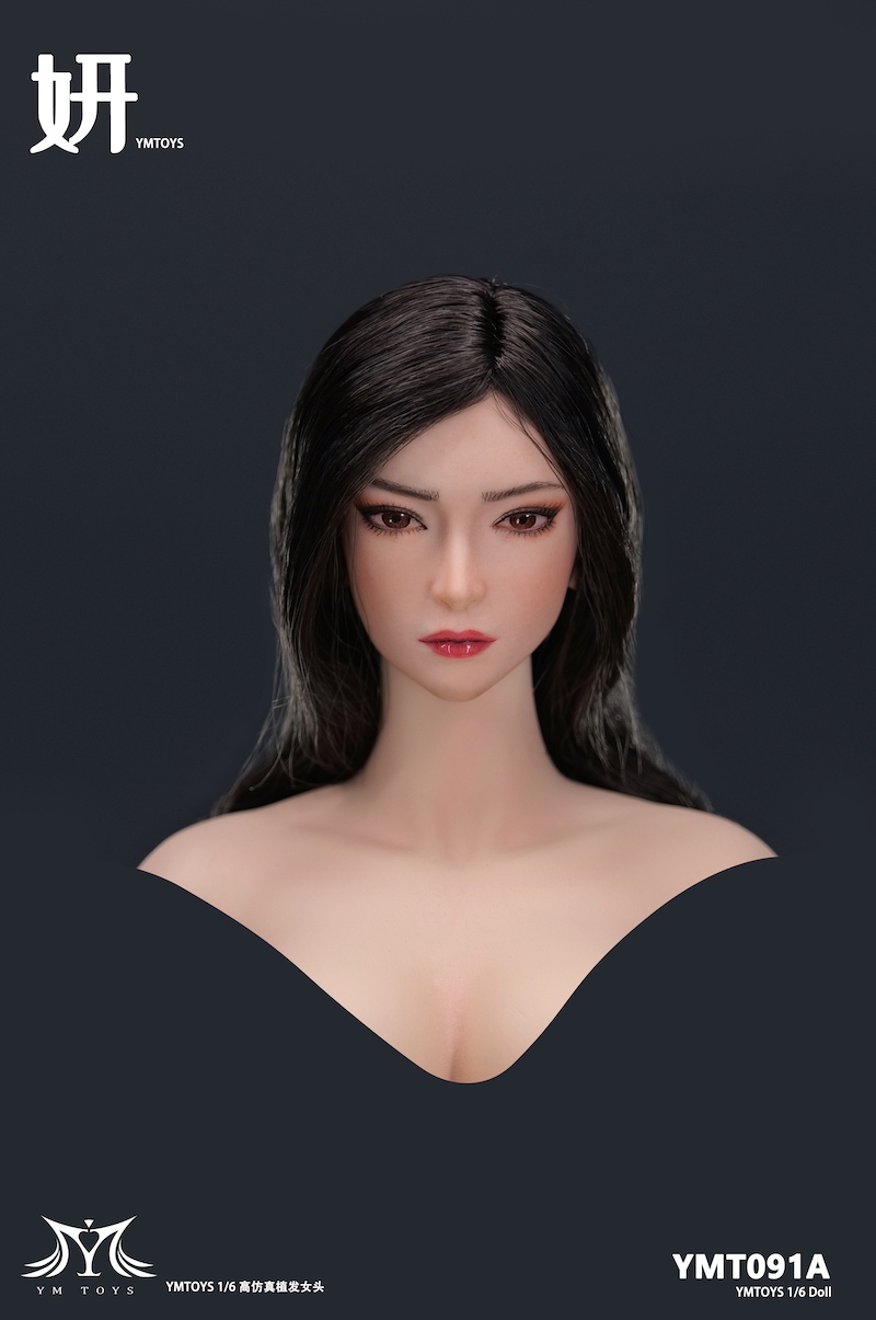 NEW PRODUCT: YMTOYS: 1/6 female head sculpt - Xiaoqian/Xiaoqiu/Yan#YMT088/YMT089/YMT091/ bust display stand YMT092  17061514