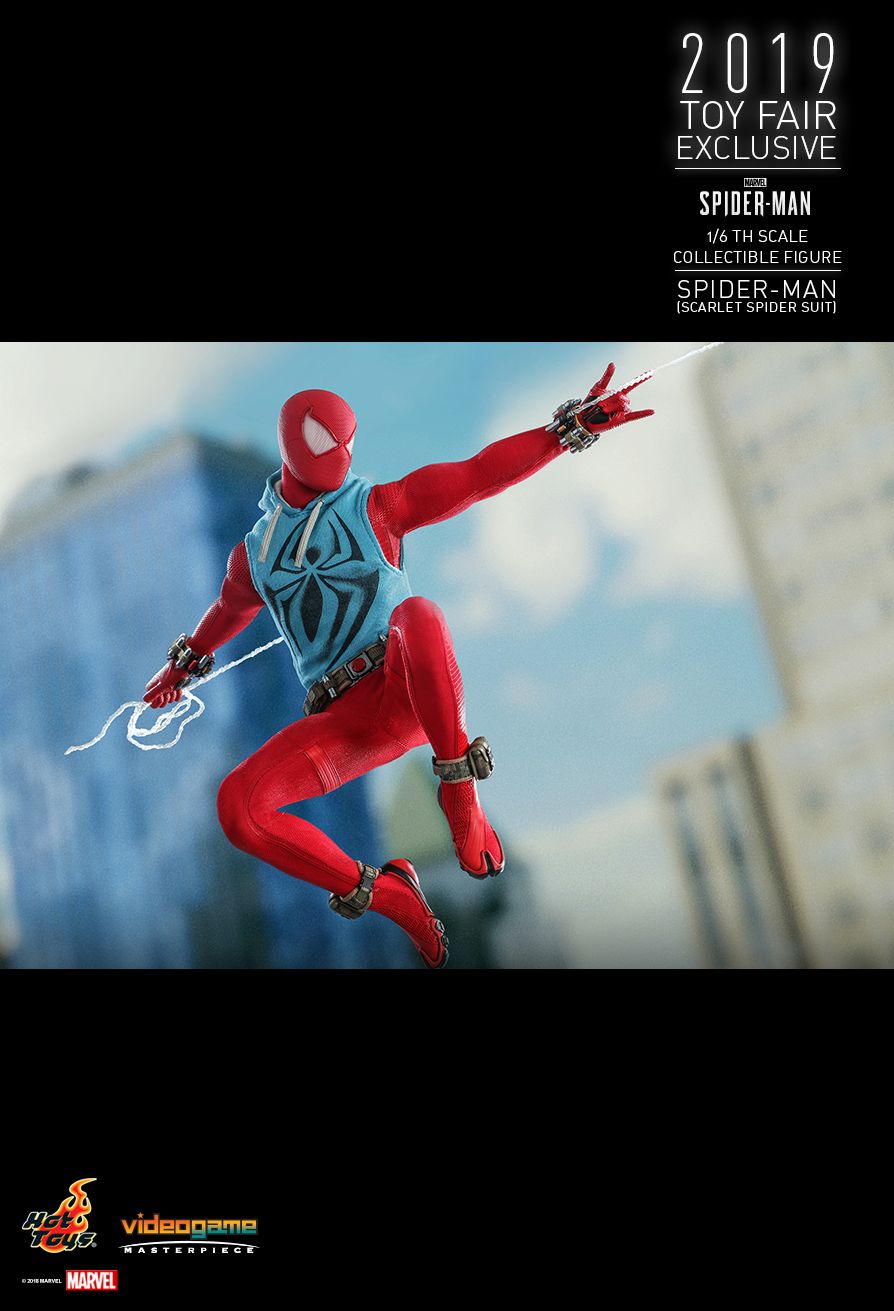 NEW PRODUCT: HOT TOYS: MARVEL'S SPIDER-MAN SPIDER-MAN (SCARLET SPIDER SUIT) 1/6TH SCALE COLLECTIBLE FIGURE 17100