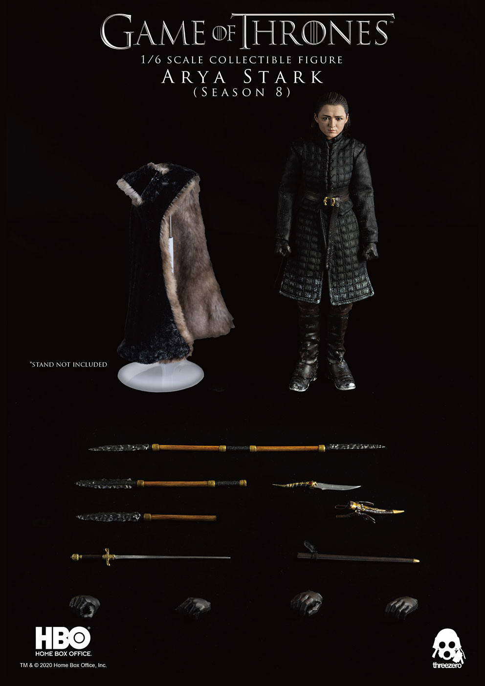 ThreeZero - NEW PRODUCT: ThreeZero: Game of Thrones – 1/6 Arya Stark (Season 8) 17195