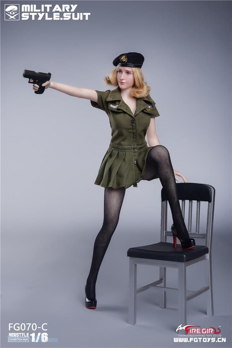 NEW PRODUCT: FIRE GIRL TOYS: 1/6 US Military Style Seamless Pantyhose Series Suit (3 colors) (FG070-A, B, C) 17201924