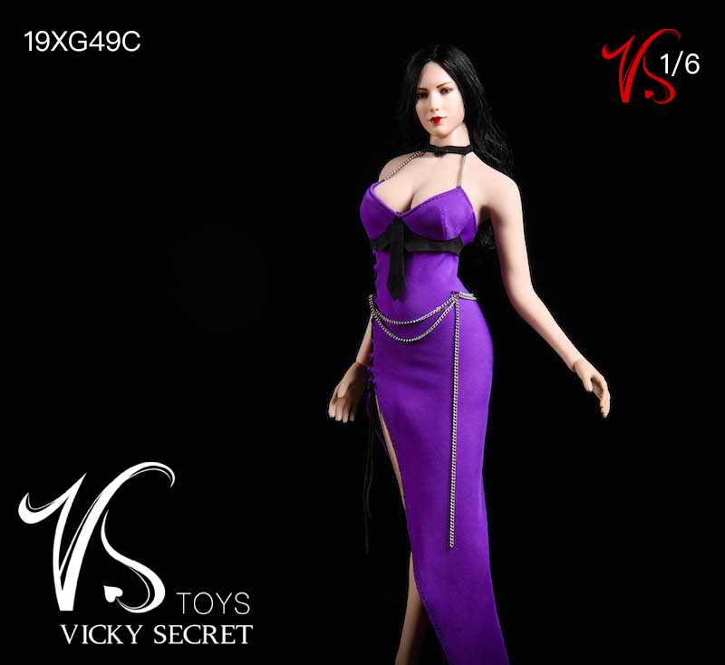 accessory - NEW PRODUCT: VSTOYS: 1/6 Dinner Dress & Trendy Shirt Tights Set & Caribbean Short Skirt Set 17234611