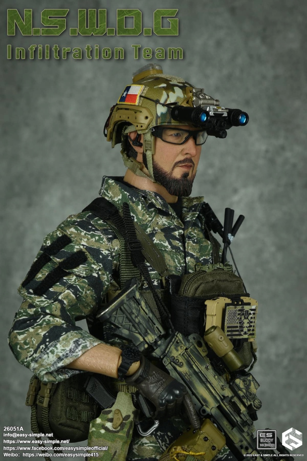 InfilitrationTeam - NEW PRODUCT: EASY AND SIMPLE 1/6 SCALE FIGURE: N.S.W.D.G INFILTRATION TEAM - (2 Versions) 17337