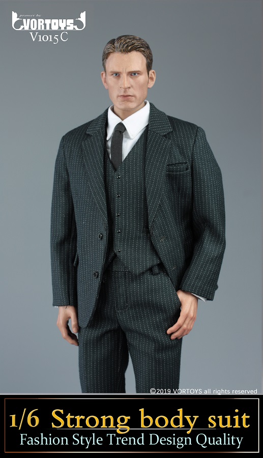 clothing - NEW PRODUCT: VORTOYS: 1/6 Muscle Men's Suit Suit Set Three Colors (V1015) 17451310