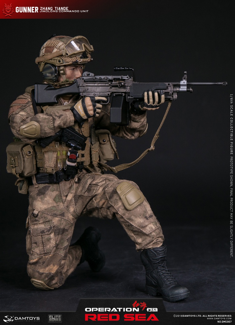 ModernMilitary - NEW PRODUCT: DAMTOYS New Products: 1/6 Red Sea Action-PLA Marine Corps "Jilong" Special Battle Brigade - Machine Gunner Zhang Tiande (DMS007) 17455710