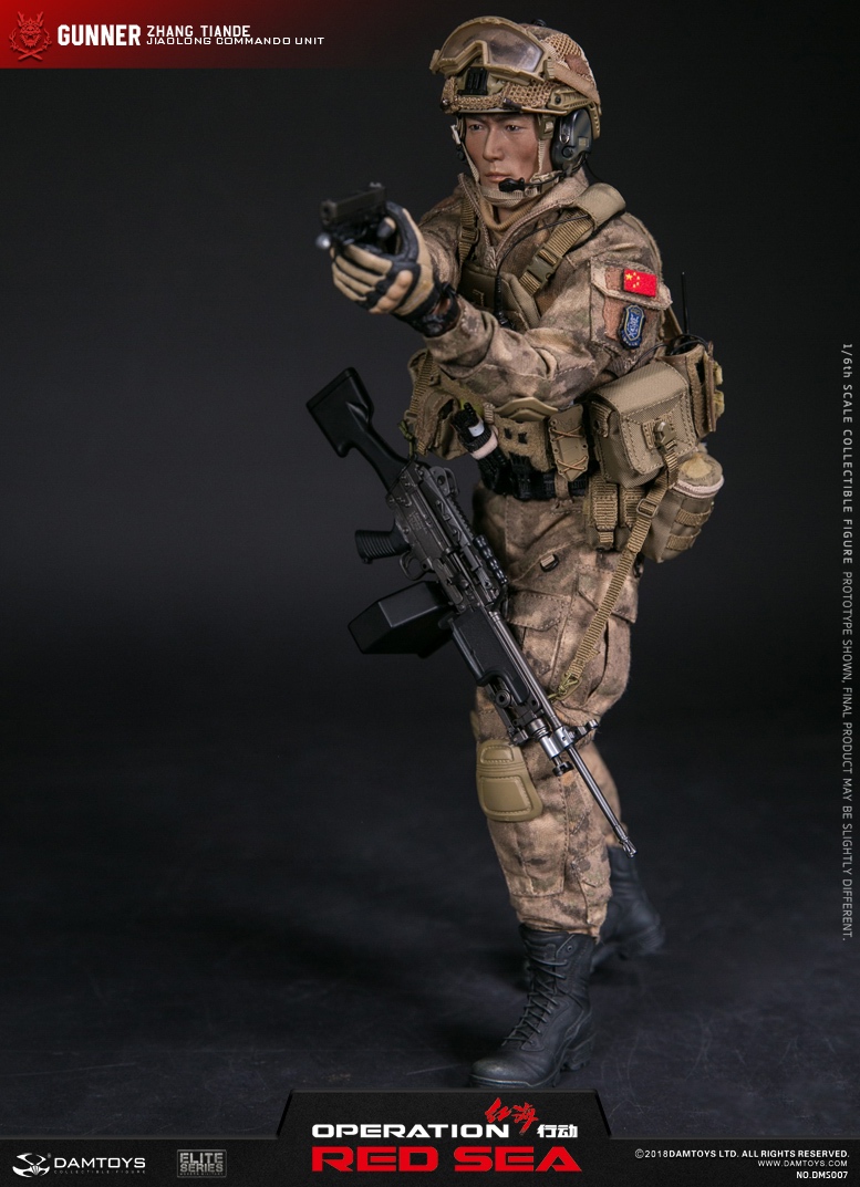 ModernMilitary - NEW PRODUCT: DAMTOYS New Products: 1/6 Red Sea Action-PLA Marine Corps "Jilong" Special Battle Brigade - Machine Gunner Zhang Tiande (DMS007) 17505510