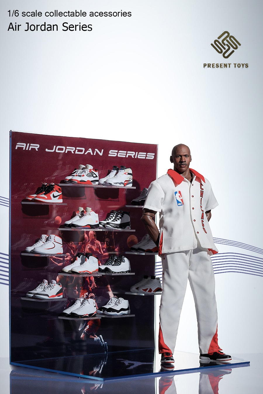 NEW PRODUCT: Present Toys: 1/6 Basketball Player Sports Sneaker Set - Normal Edition & Deluxe Edition 17582510