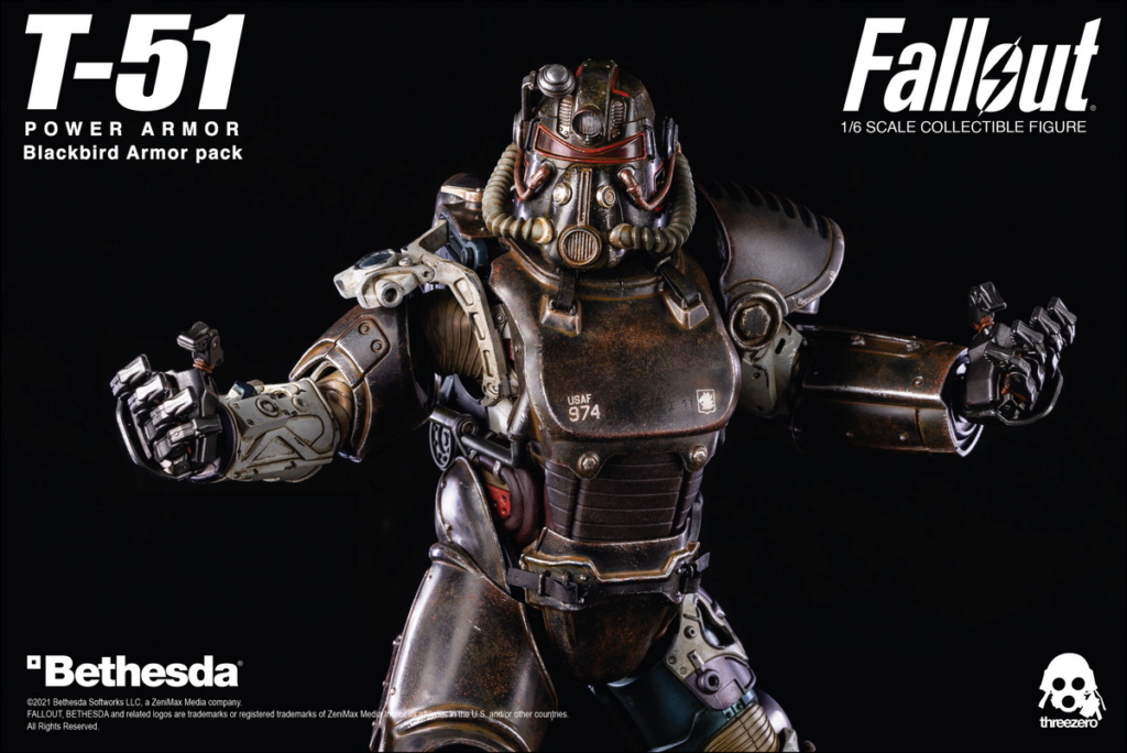 military - NEW PRODUCT: ThreeZero & Bethesda: 1/6 "Fallout" T-51 Blackbird Power Armor Action Figure 18020410