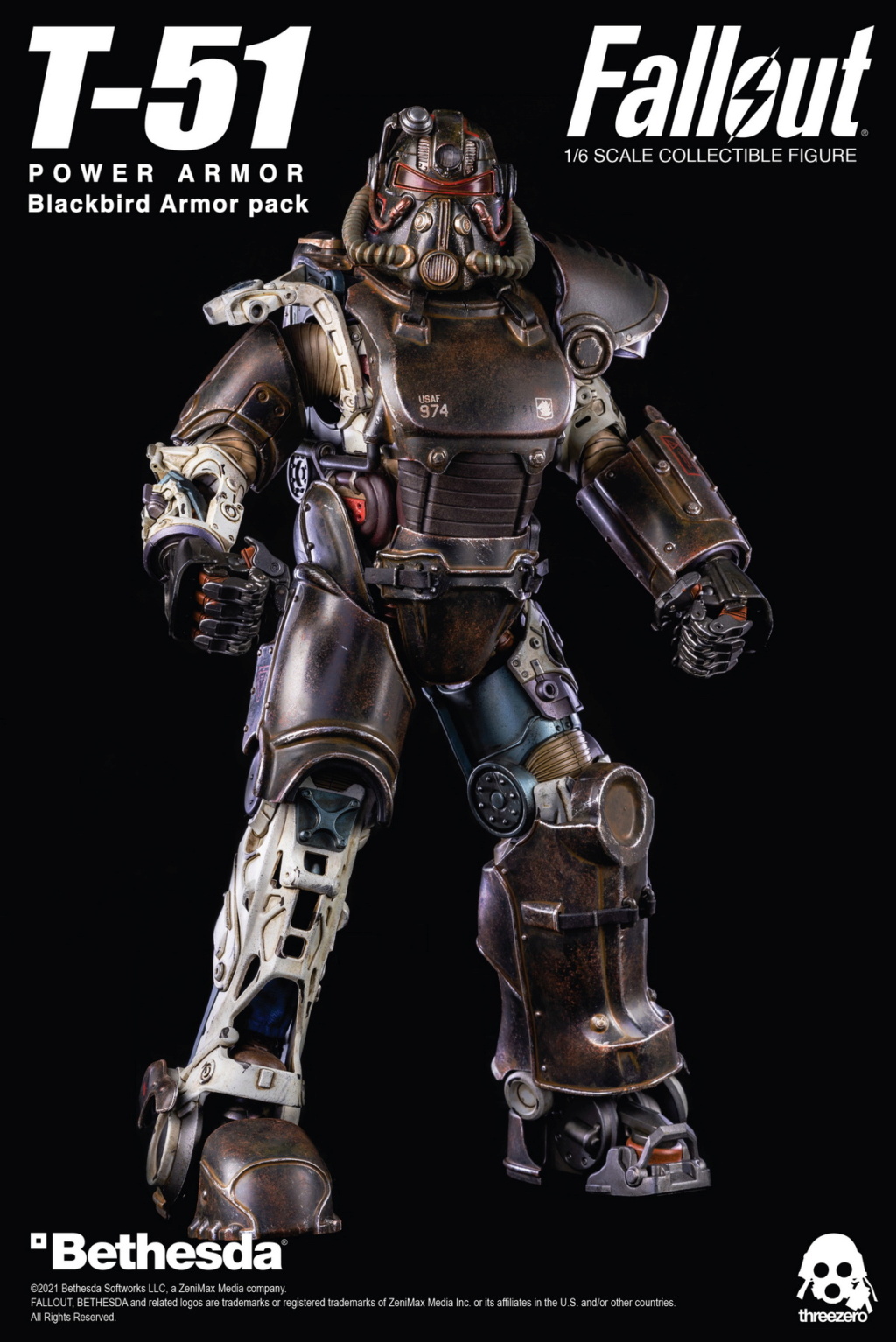 Threezero - NEW PRODUCT: ThreeZero & Bethesda: 1/6 "Fallout" T-51 Blackbird Power Armor Action Figure 18020711