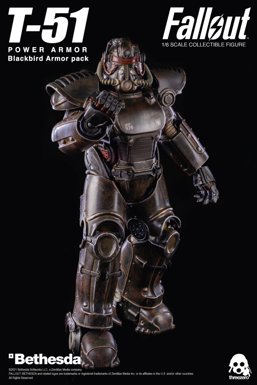 military - NEW PRODUCT: ThreeZero & Bethesda: 1/6 "Fallout" T-51 Blackbird Power Armor Action Figure 18020810