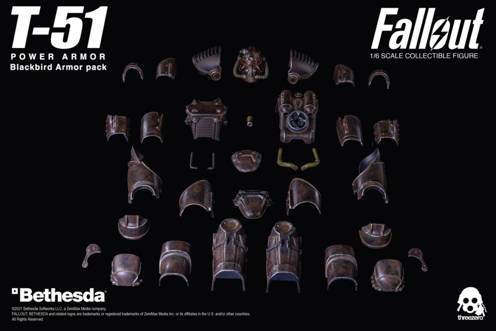 FallOut - NEW PRODUCT: ThreeZero & Bethesda: 1/6 "Fallout" T-51 Blackbird Power Armor Action Figure 18021110