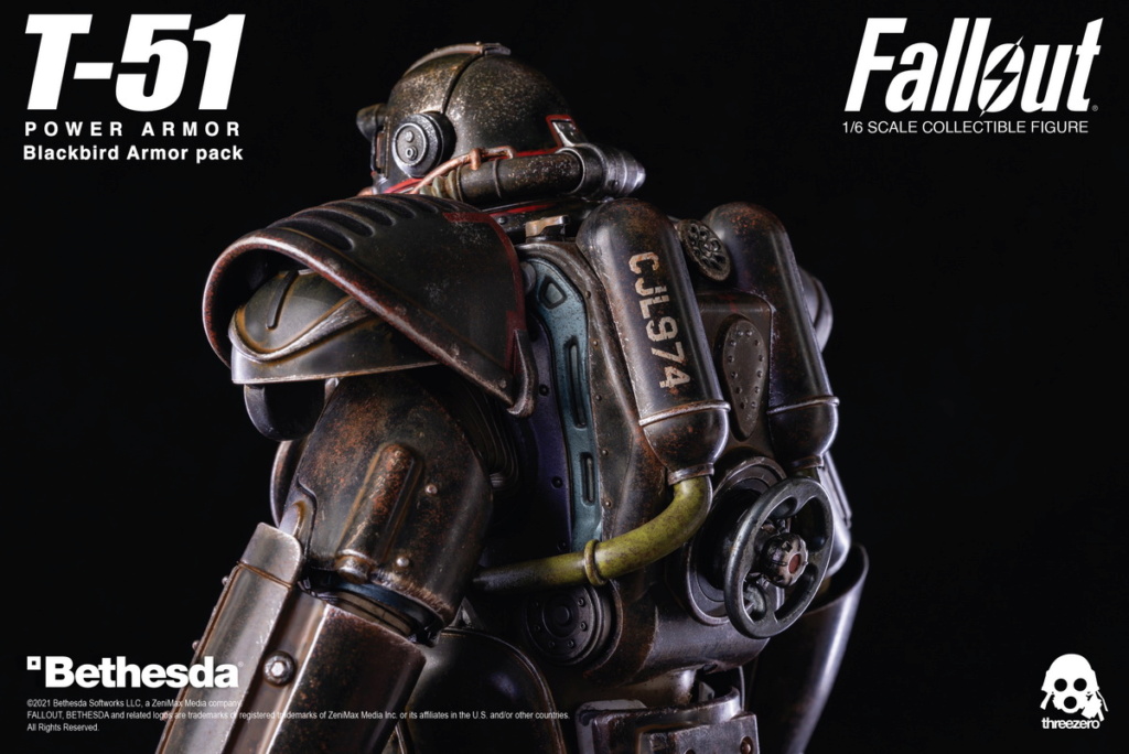 NEW PRODUCT: ThreeZero & Bethesda: 1/6 "Fallout" T-51 Blackbird Power Armor Action Figure 18021112