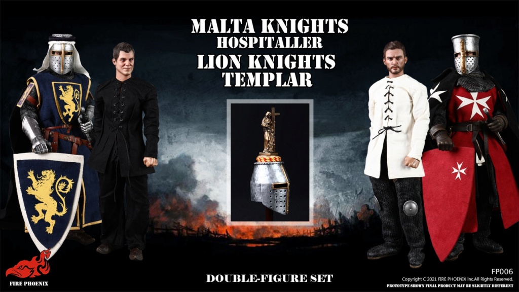 NEW PRODUCT: Fire Phoenix: 1/6 Die-cast Alloy Maltese Hospital Knights/Temple Knights and Sets #FP003/FP004 18082210
