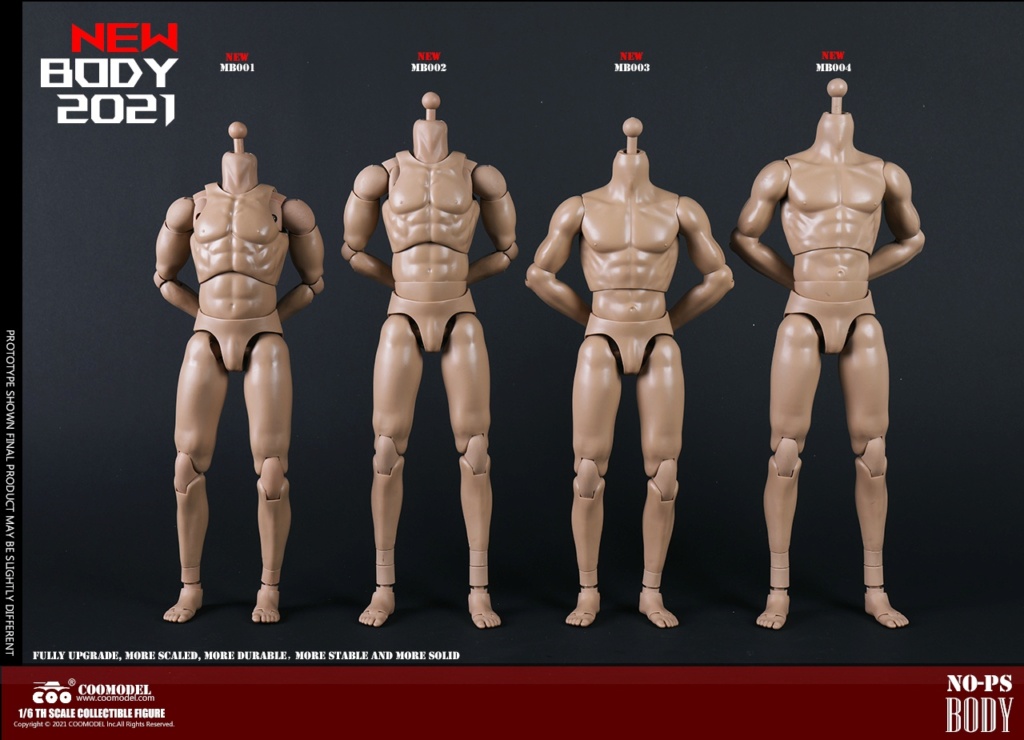 Coomodel - NEW PRODUCT: COOMODEL: 1/6 MB001 standard male body, MB002 tall male body, MB003 muscle male body, MB004 tall muscle body 18084511