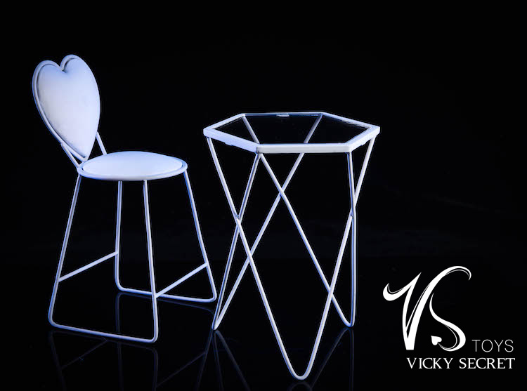 Diorama - NEW PRODUCT: VSToys New Products: 1/6 Scene Series - Trend Table & Chair 18XG19# - Metallic Silicone Cushion 1811