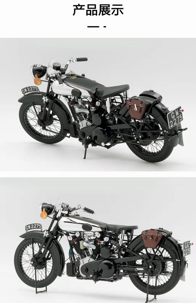 NEW PRODUCT: Mini Cut: 1/6 Bluff 1932 Brough Superior SS100 Motorcycle Model 18143810