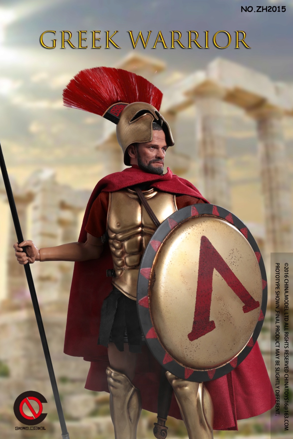 NEW PRODUCT: CHINA. MODEL: 1/6 Greek Shield Spearman Action Figure NO:ZH015 18161410