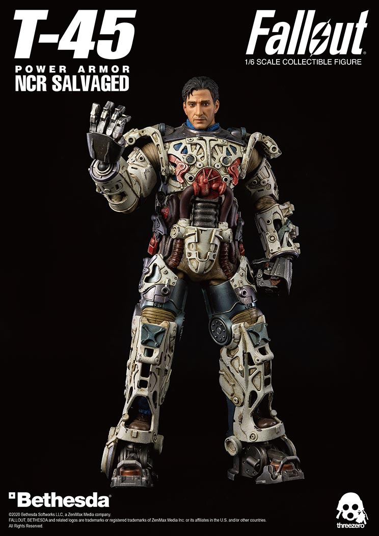 Videogame - NEW PRODUCT: Threezero: 1/6 scale Fallout T-45 NCR Salvaged Power Armor 18172