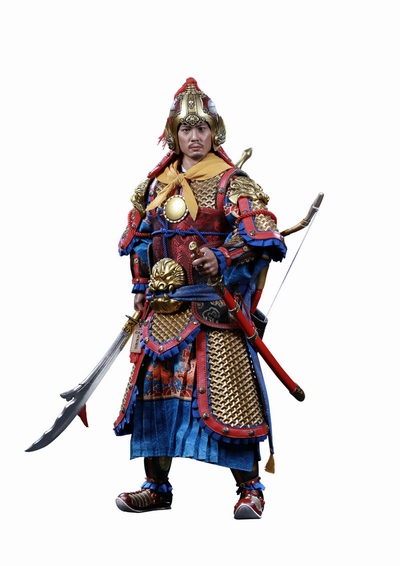 chinese - NEW PRODUCT: Ding Sheng Mo to play: 1/6 Out of the police into the big Han general (pure copper handmade mountain Wenjia) - gold armor version / silver armor version / dragon screen suit 18235910