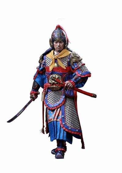 Historical - NEW PRODUCT: Ding Sheng Mo to play: 1/6 Out of the police into the big Han general (pure copper handmade mountain Wenjia) - gold armor version / silver armor version / dragon screen suit 18240010