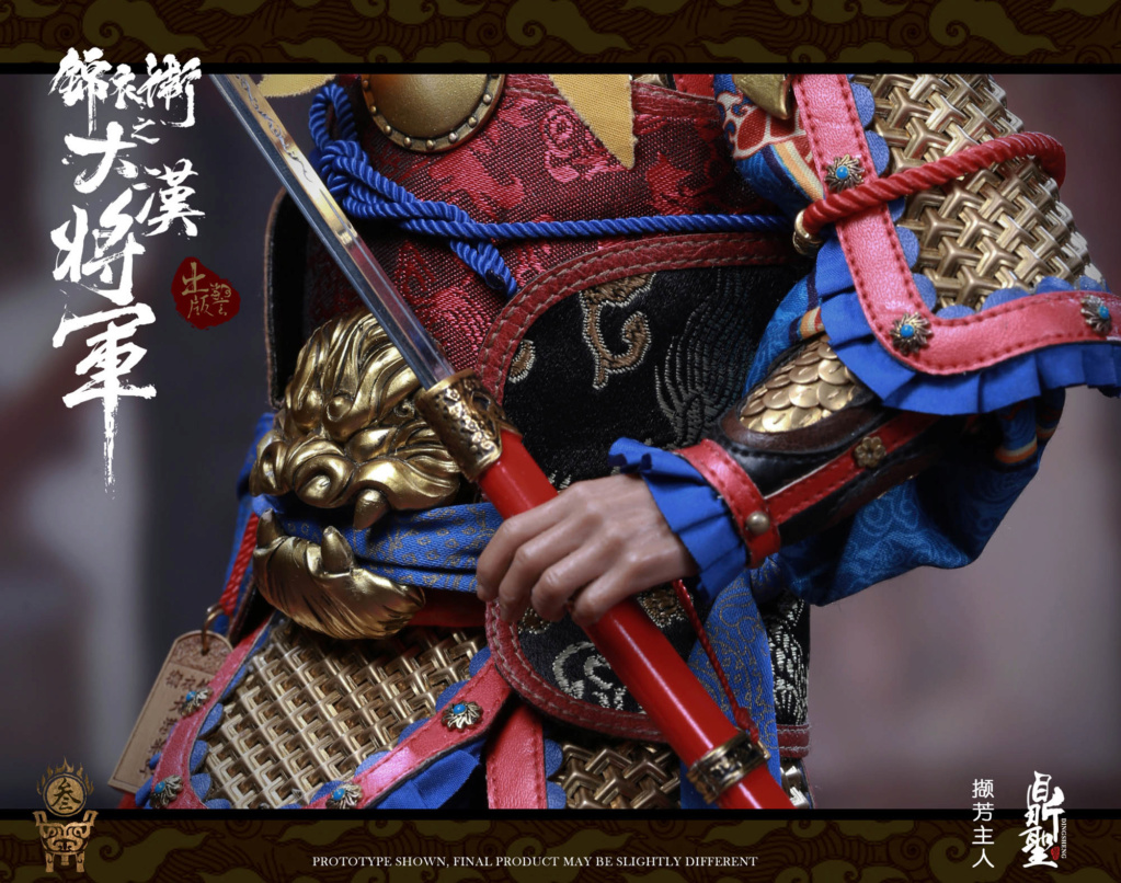 Historical - NEW PRODUCT: Ding Sheng Mo to play: 1/6 Out of the police into the big Han general (pure copper handmade mountain Wenjia) - gold armor version / silver armor version / dragon screen suit 18244110