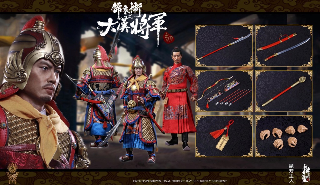 military - NEW PRODUCT: Ding Sheng Mo to play: 1/6 Out of the police into the big Han general (pure copper handmade mountain Wenjia) - gold armor version / silver armor version / dragon screen suit 18245310