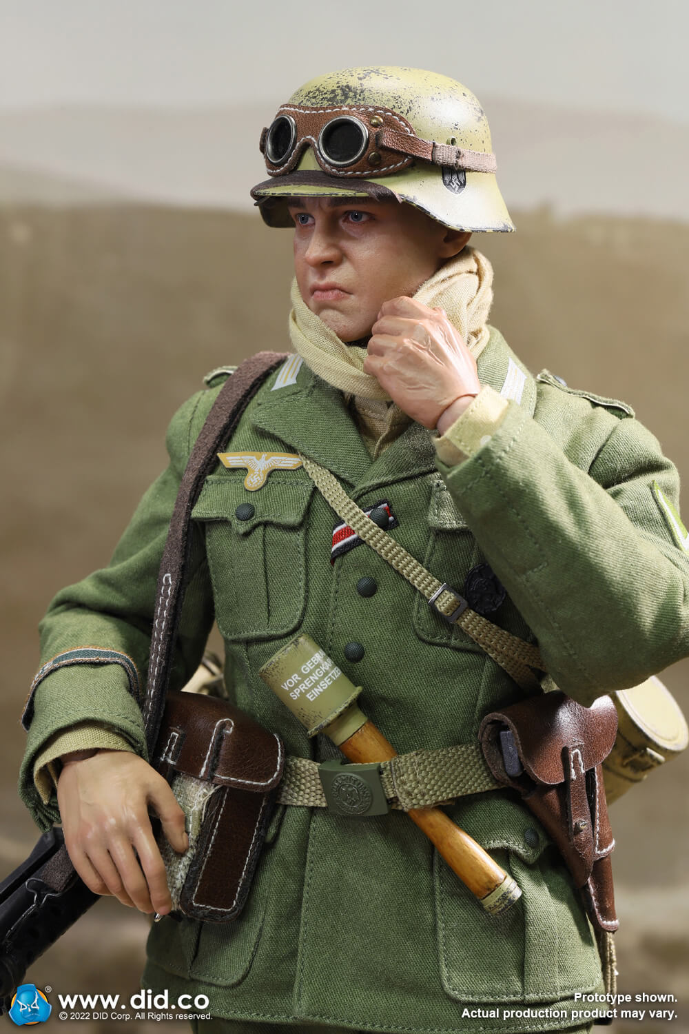 german - NEW PRODUCT: DiD: D80158 WWII German Africa Corps WH MG34 Gunner  – Bialas 18281