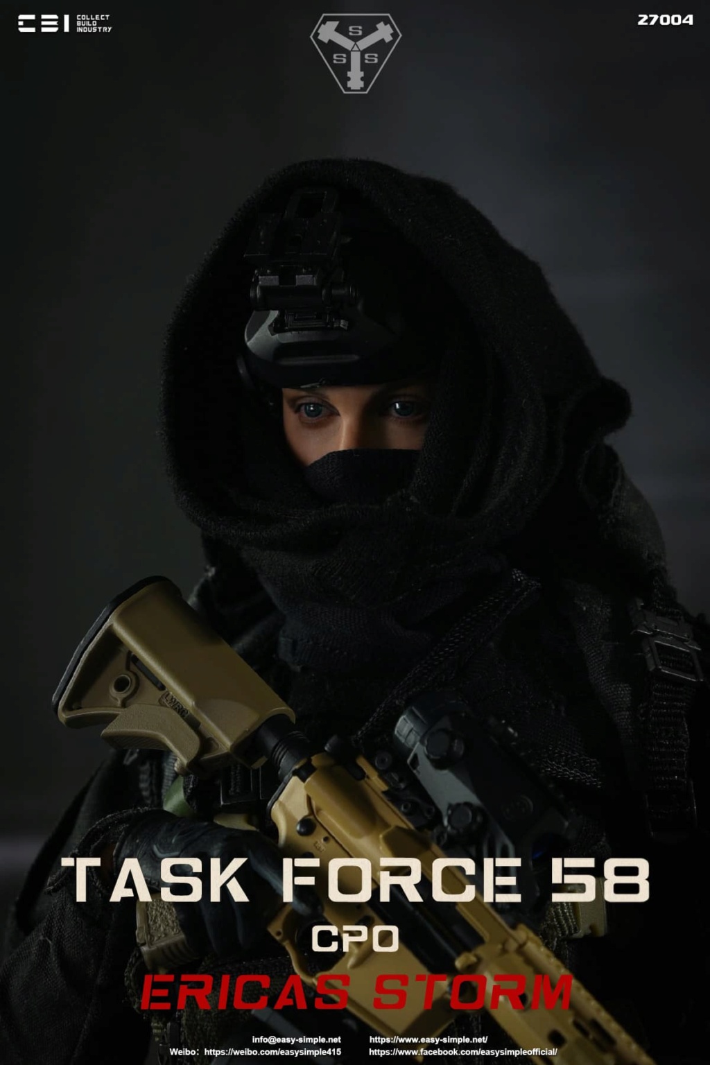 easy - NEW PRODUCT: CBI & Easy&Simple: 27004 1/6 ERICA STORM - TASK FORCE 58 CPO action figure 18294