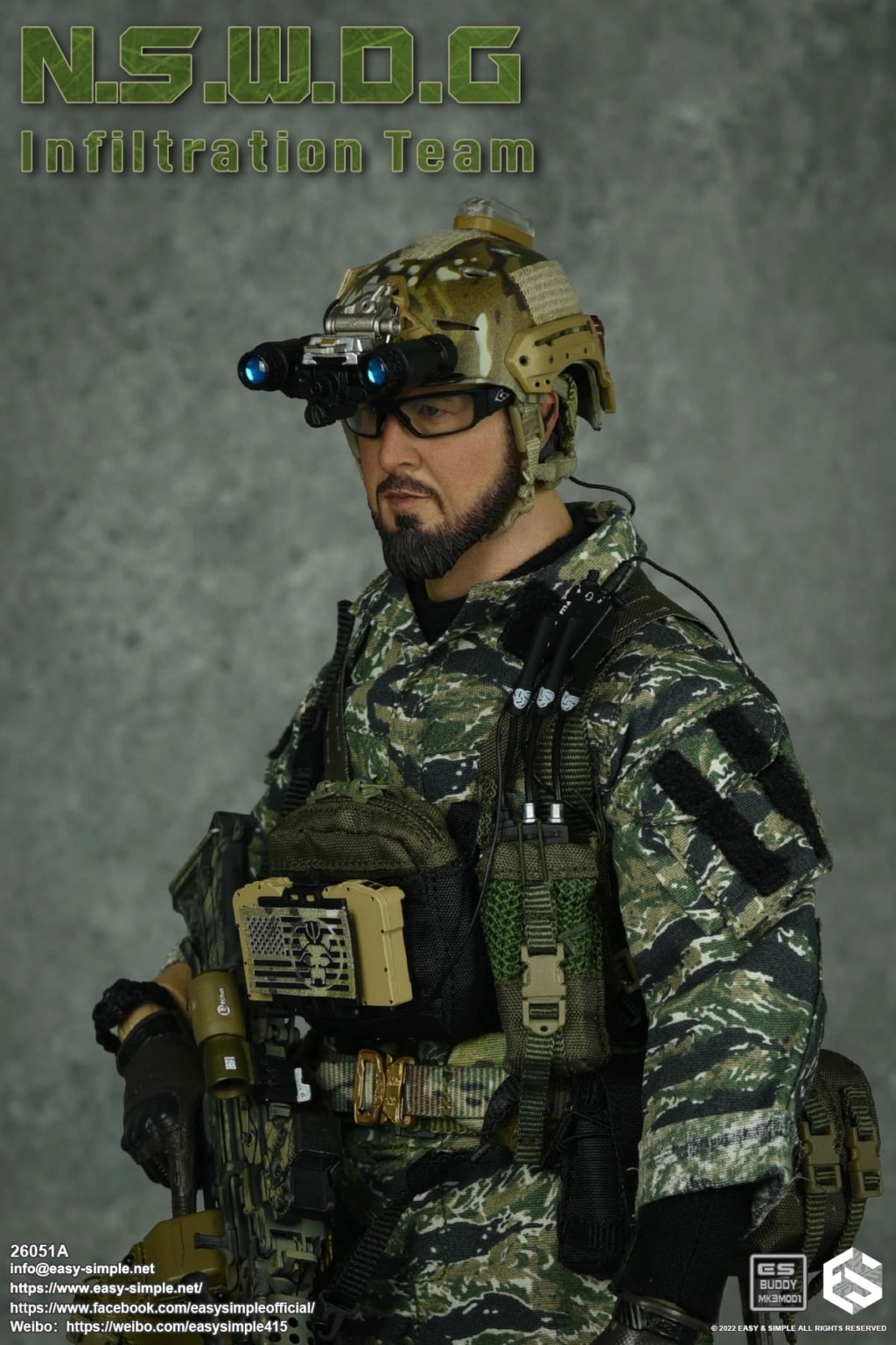 easy - NEW PRODUCT: EASY AND SIMPLE 1/6 SCALE FIGURE: N.S.W.D.G INFILTRATION TEAM - (2 Versions) 18305