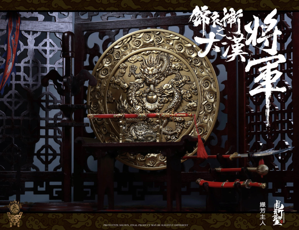 Historical - NEW PRODUCT: Ding Sheng Mo to play: 1/6 Out of the police into the big Han general (pure copper handmade mountain Wenjia) - gold armor version / silver armor version / dragon screen suit 18351410