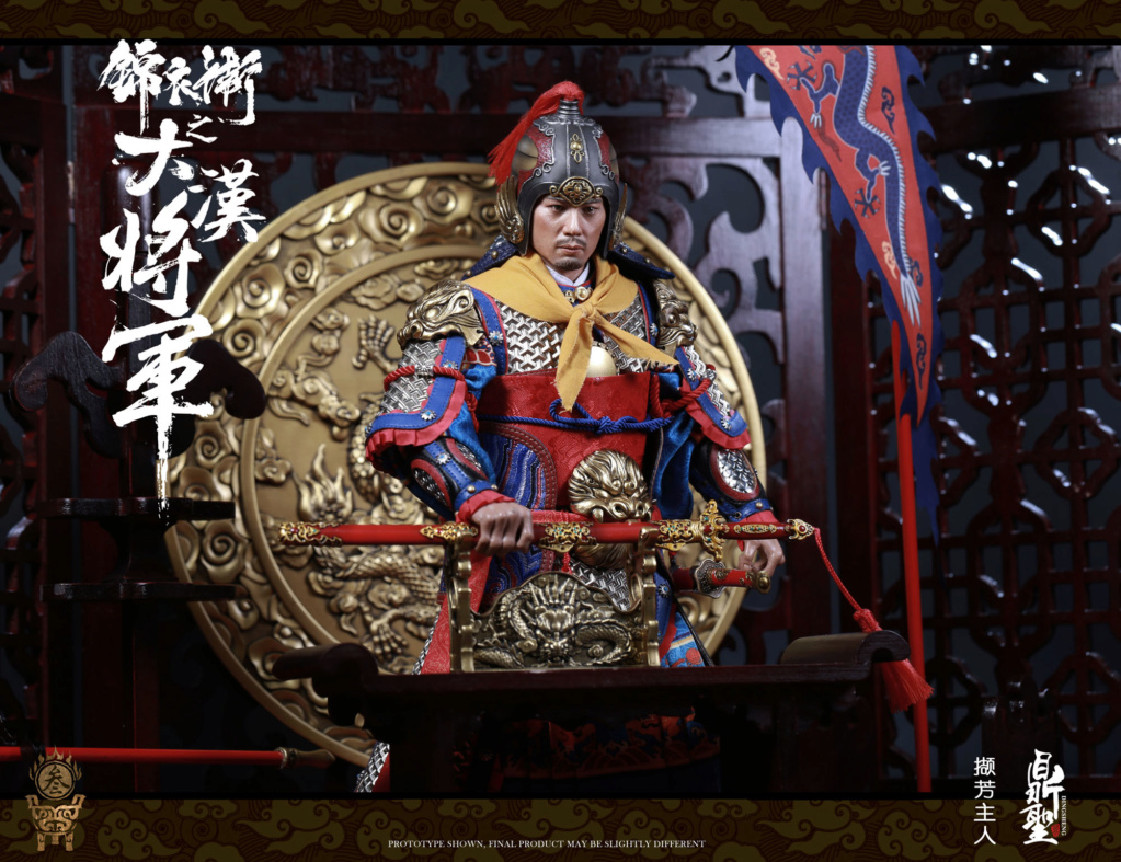 NEW PRODUCT: Ding Sheng Mo to play: 1/6 Out of the police into the big Han general (pure copper handmade mountain Wenjia) - gold armor version / silver armor version / dragon screen suit 18351710