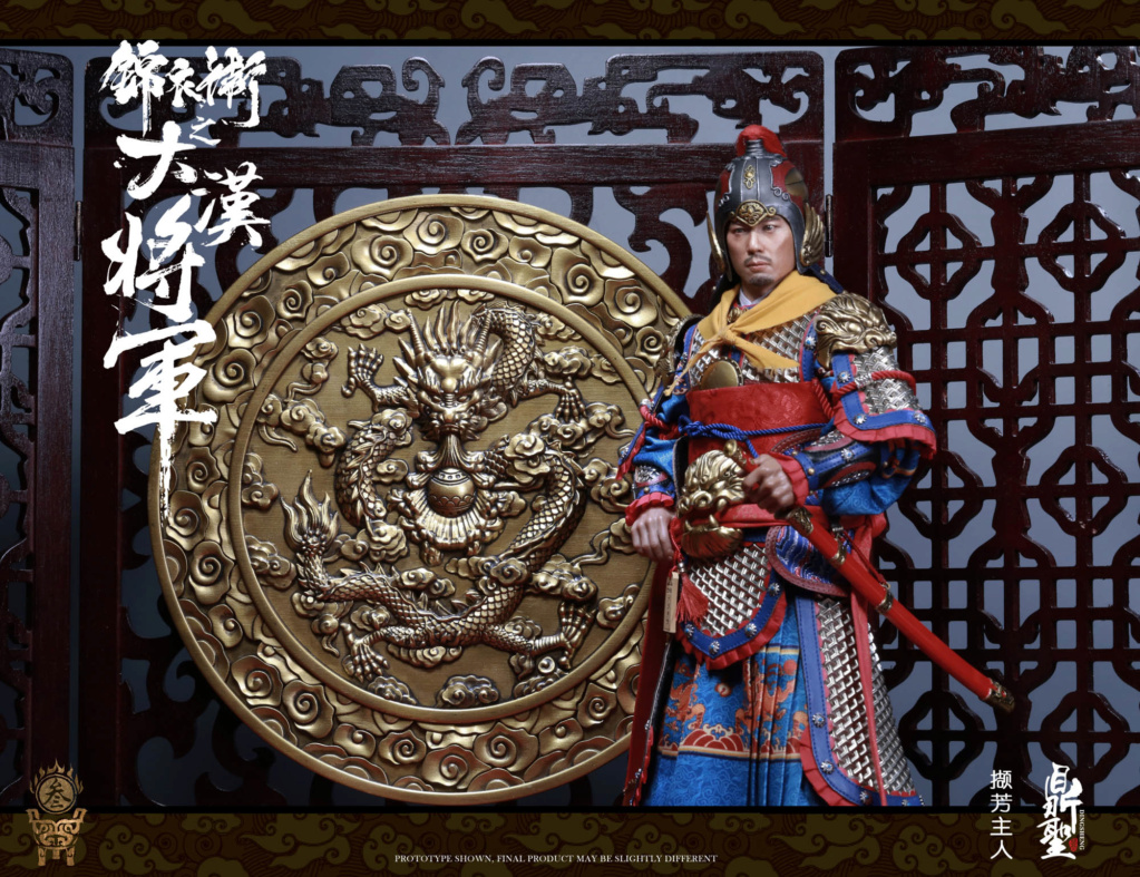 Military - NEW PRODUCT: Ding Sheng Mo to play: 1/6 Out of the police into the big Han general (pure copper handmade mountain Wenjia) - gold armor version / silver armor version / dragon screen suit 18351910