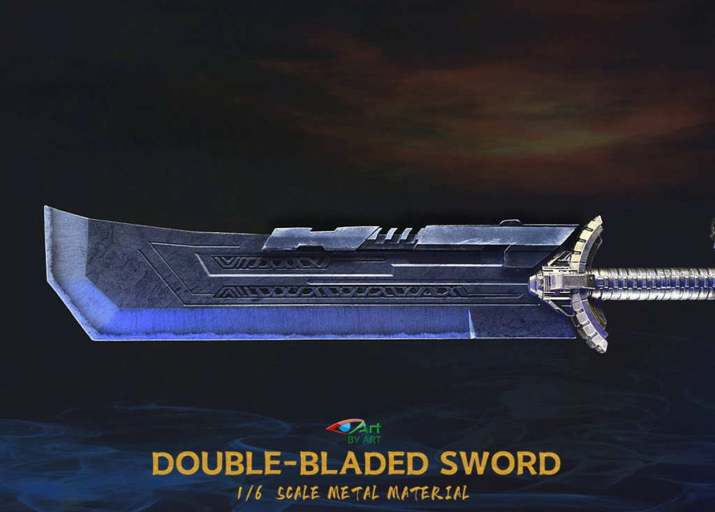 accessory - NEW PRODUCT: By-Art: 1/6 Double-bladed sword 18500212