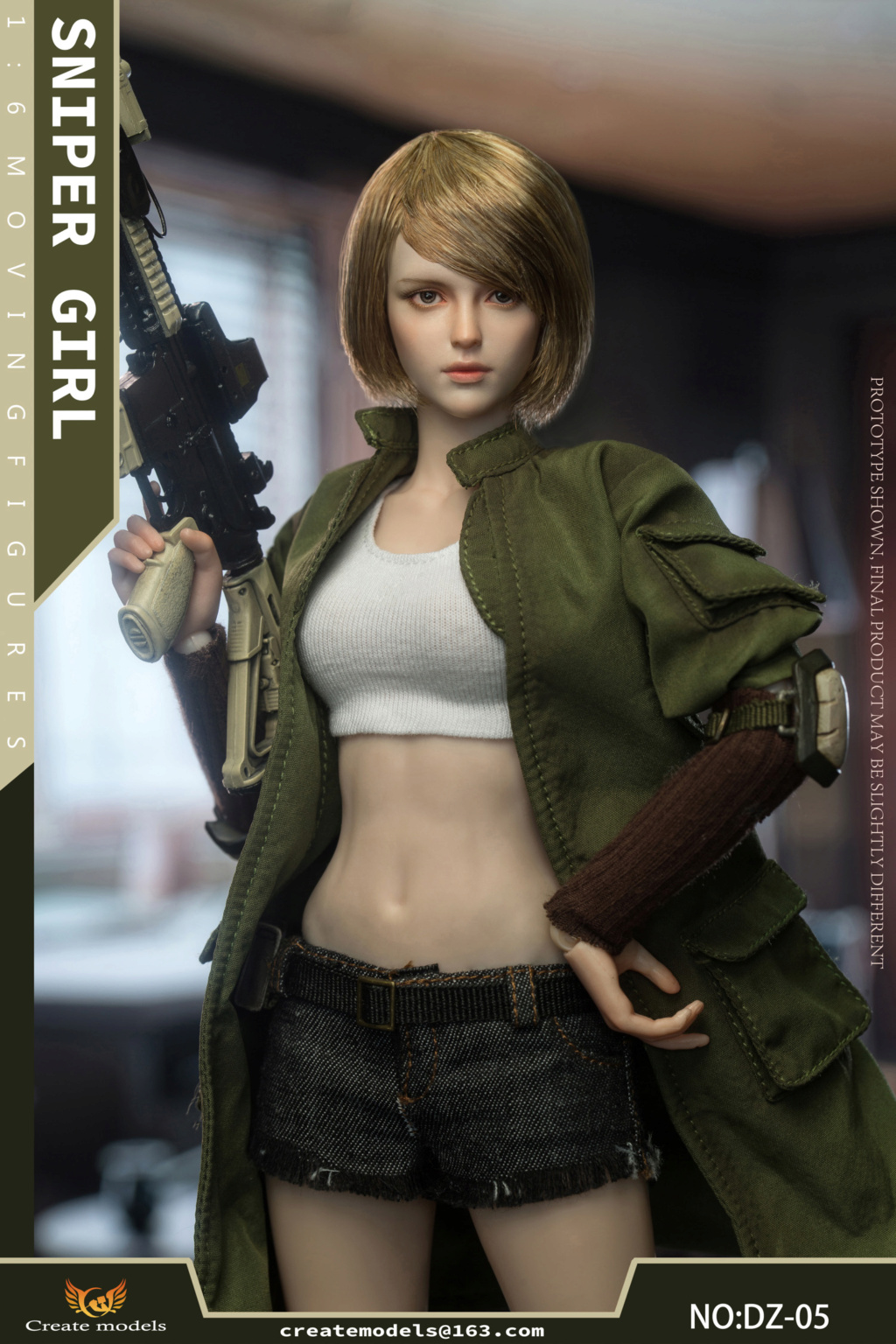 NEW PRODUCT: Createmodels: 1/6 Sniper Girl-Songbird/Lan Action Figures #DZ-05/DZ-06 18512110