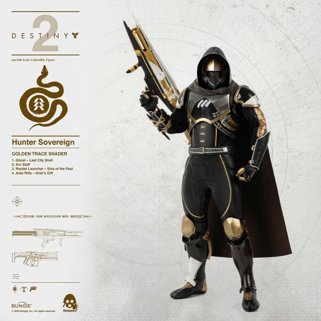 ThreeZero - NEW PRODUCT: Threezero: 1/6 "Destiny 2"-Hunter action figure CALUS'S SELECTED / GOLDEN TRACE color matching 18565810