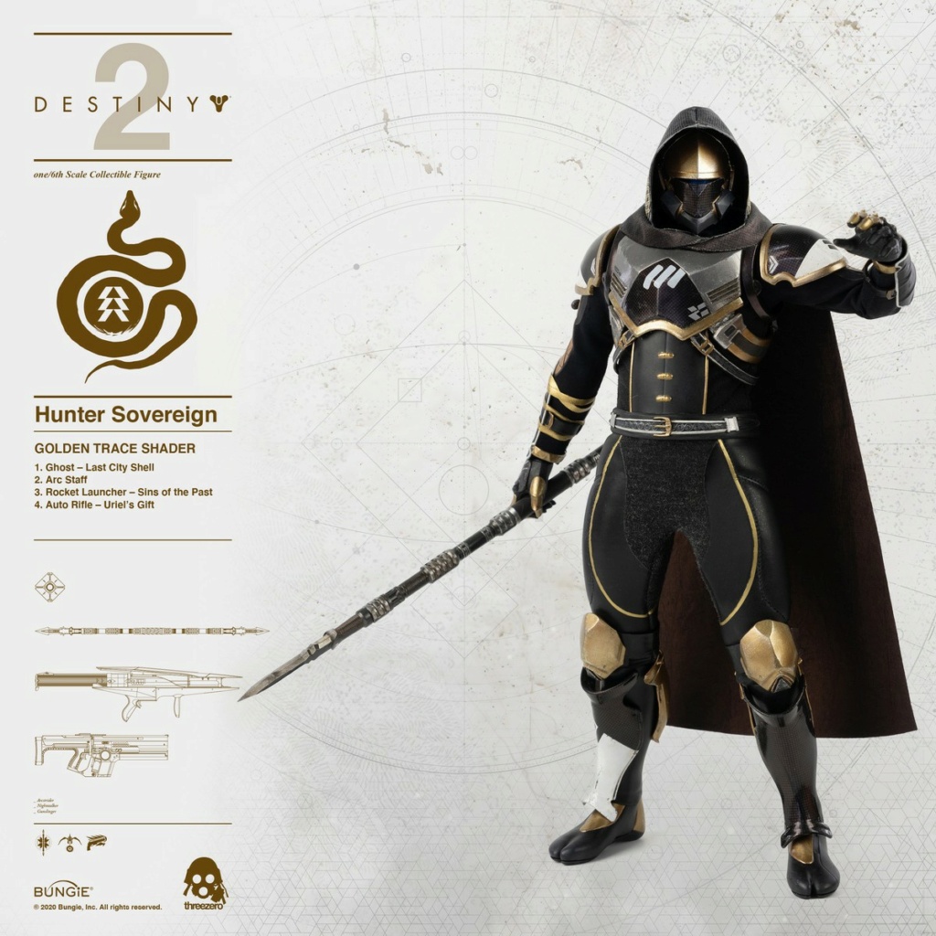 ThreeZero - NEW PRODUCT: Threezero: 1/6 "Destiny 2"-Hunter action figure CALUS'S SELECTED / GOLDEN TRACE color matching 18570110