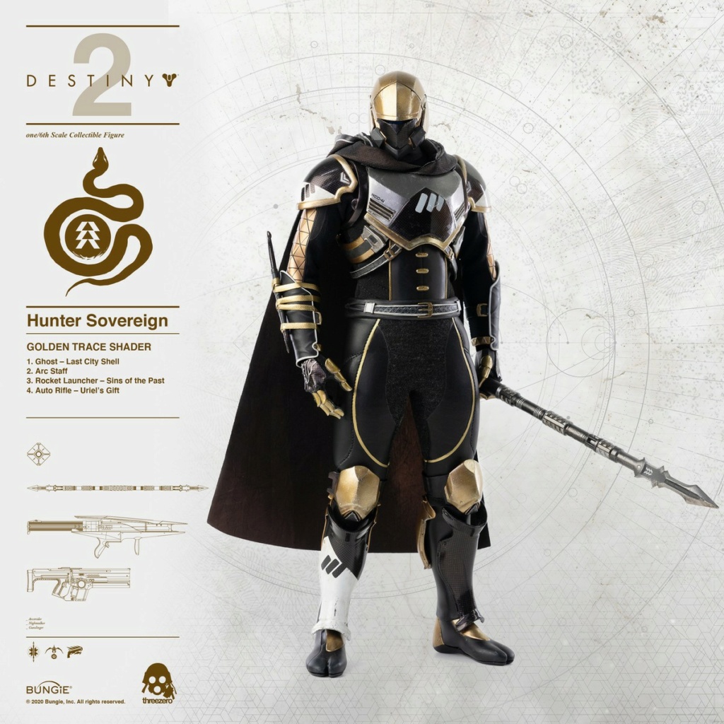 ThreeZero - NEW PRODUCT: Threezero: 1/6 "Destiny 2"-Hunter action figure CALUS'S SELECTED / GOLDEN TRACE color matching 18570511