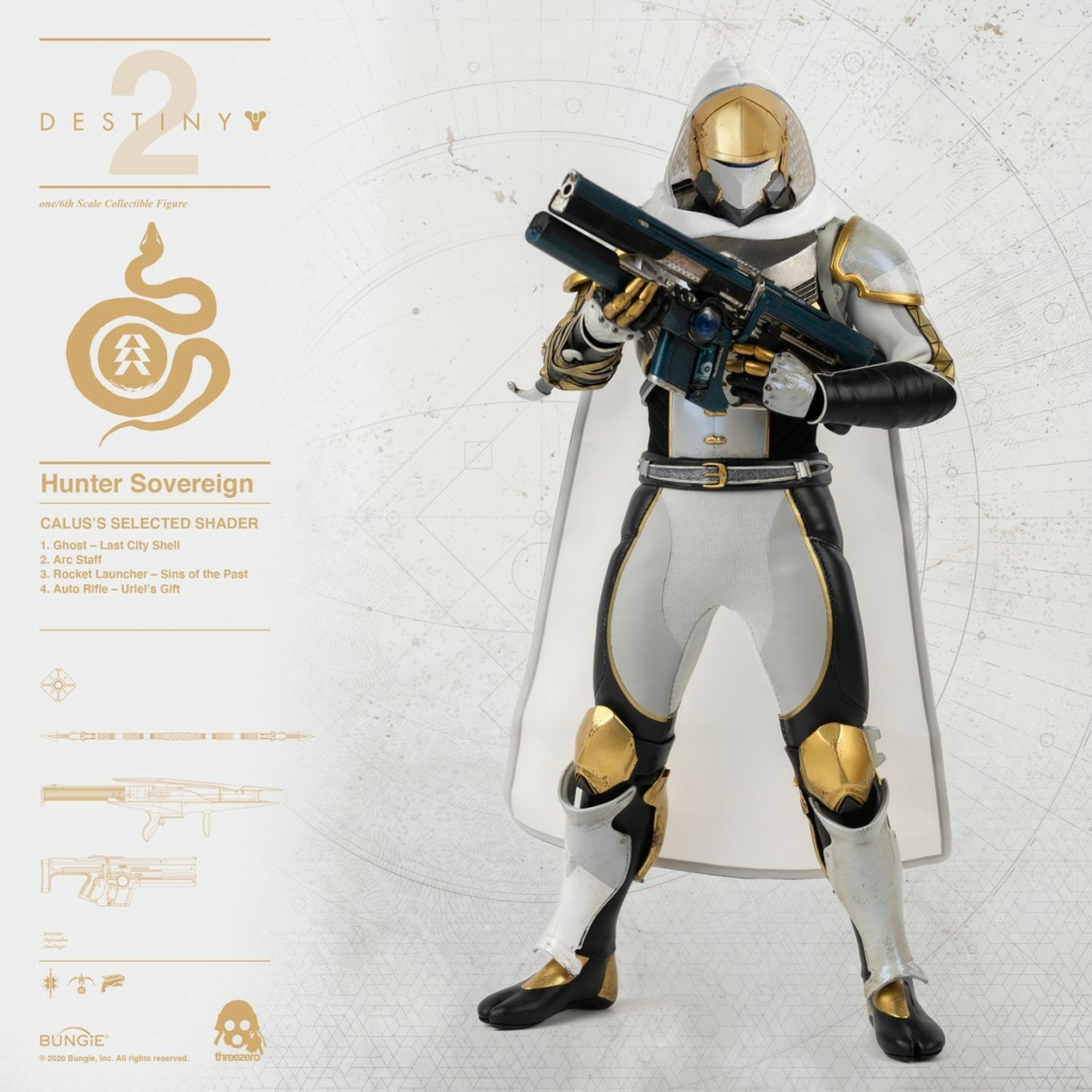 ThreeZero - NEW PRODUCT: Threezero: 1/6 "Destiny 2"-Hunter action figure CALUS'S SELECTED / GOLDEN TRACE color matching 18583110