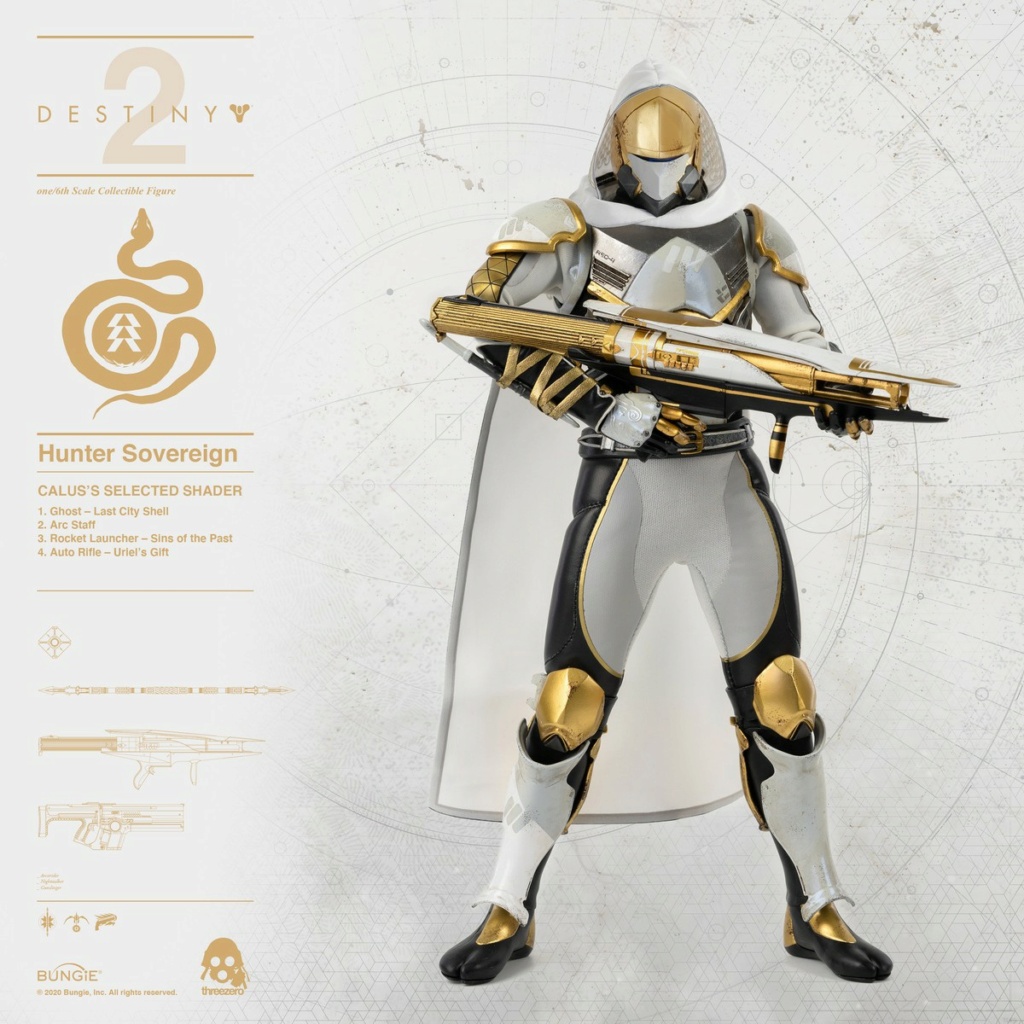 ThreeZero - NEW PRODUCT: Threezero: 1/6 "Destiny 2"-Hunter action figure CALUS'S SELECTED / GOLDEN TRACE color matching 18583210