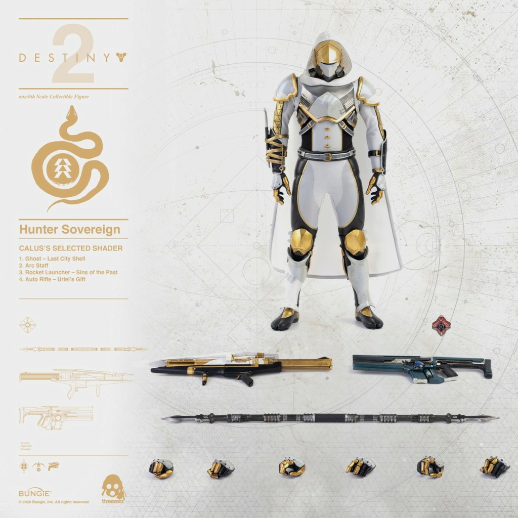 ThreeZero - NEW PRODUCT: Threezero: 1/6 "Destiny 2"-Hunter action figure CALUS'S SELECTED / GOLDEN TRACE color matching 18583510