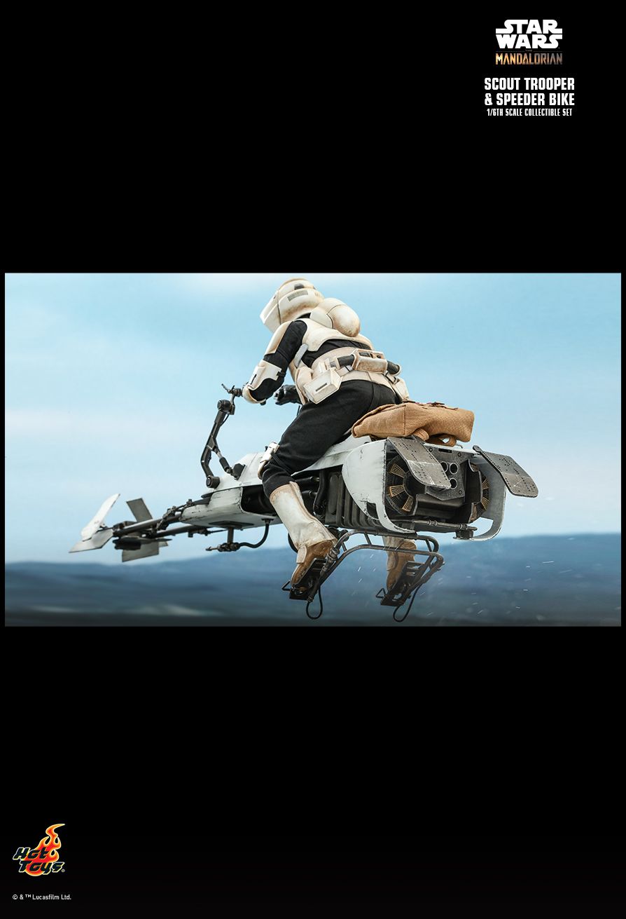 speederbike - NEW PRODUCT: HOT TOYS: THE MANDALORIAN SCOUT TROOPER AND SPEEDER BIKE 1/6TH SCALE COLLECTIBLE SET 19135