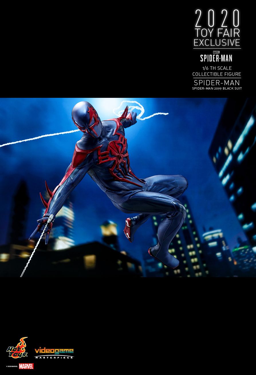 newproduct - NEW PRODUCT: HOT TOYS: MARVEL'S SPIDER-MAN SPIDER-MAN (SPIDER-MAN 2099 BLACK SUIT) 1/6TH SCALE COLLECTIBLE FIGURE (EXCLUSIVE VERSION) 19148