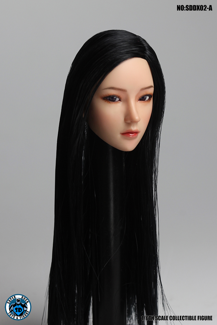NEW PRODUCT: SUPER DUCK New product: 1/6 SDDX01 & SDDX02 movable eye female head carving - ABC three models (each) 1915
